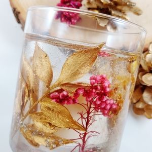 Christmas gift decoration gel wax candle holder